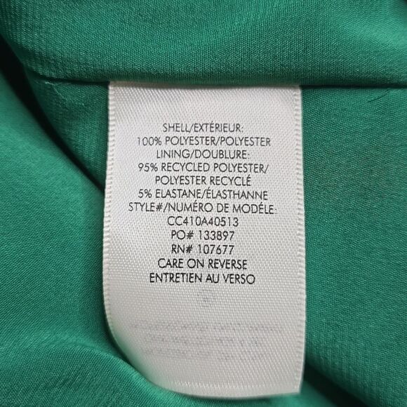 1060 NWT ALICE + OLIVIA CORINE MINI DRESS SZ MED FOREST GREEN - Picture 5 of 6